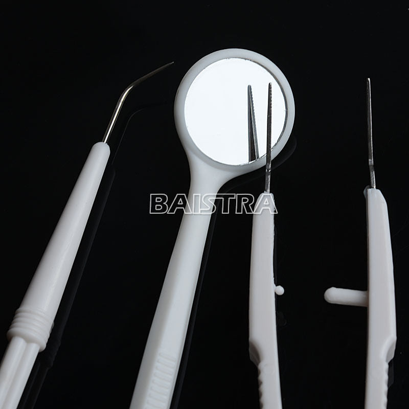 200 Packs DISPOSABLE DENTAL INSTRUMENTS SET-MIRROR PLIER & EXPLORER KIT