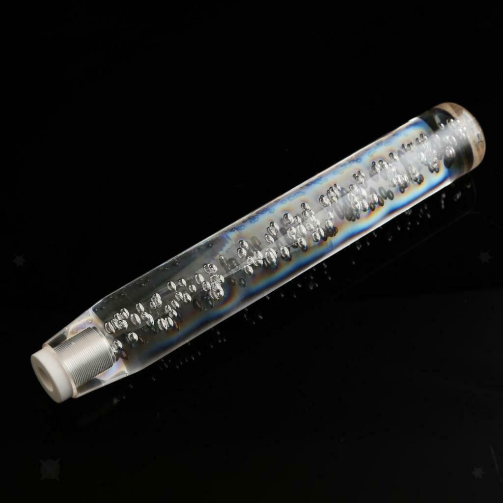Automotive Shift-lnob Gear Shifter Lever with Crystal Bubble 7 Color LED Light
