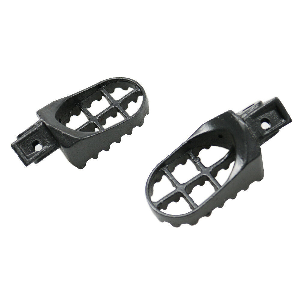 Grey Off-road Dirt Bike Steel Foot Pegs For Kawasaki KX65 80 85 100 1998-2012