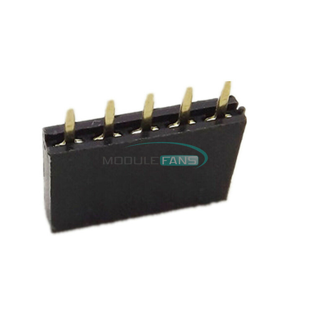 50PCS 2.54mm Header 1x5 Single Row 5 Pins Pitch PCB Socket Female New