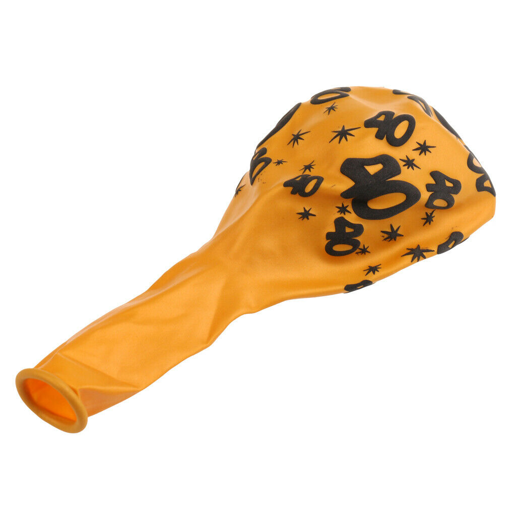 20pcs Golden Latex Balloons With 40 50 Number Birthday Party Decoration