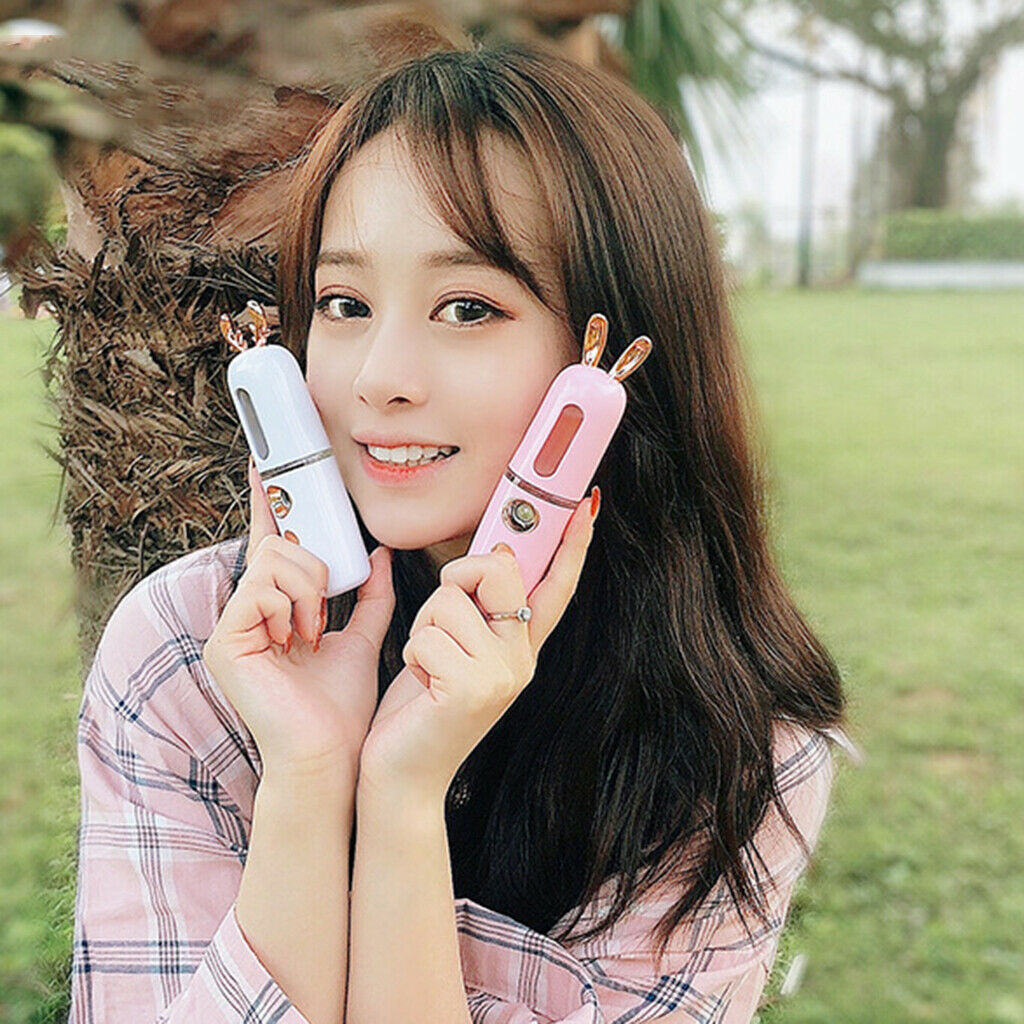 2x Nano Facial Mister Portable Face Mist Hydrating Face Moisturizing USB