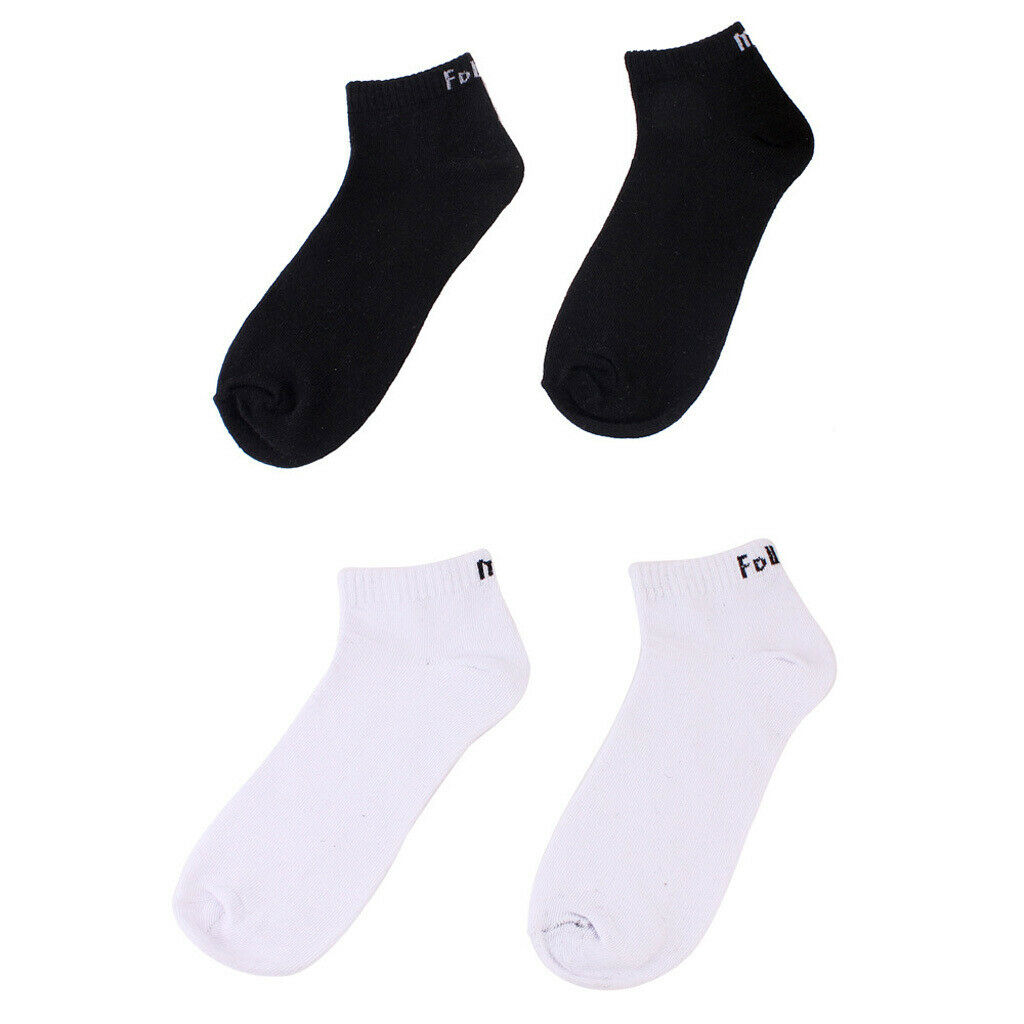 Mens Ankle Socks Cotton Plain Socks White