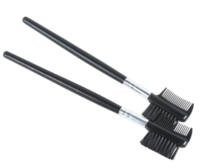 Eyebrow Eyelash Dual-Comb Extension Brush Plastic Comb Cosmetic Makeup Tool