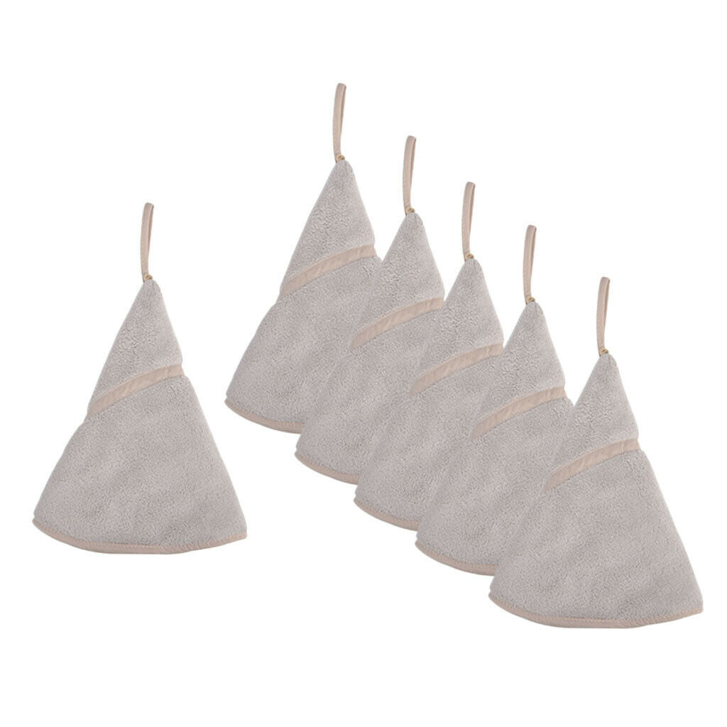 6x Bathroom Cotton Hand Bath Towels Fast Drying Wash Cloth Water Absorbing