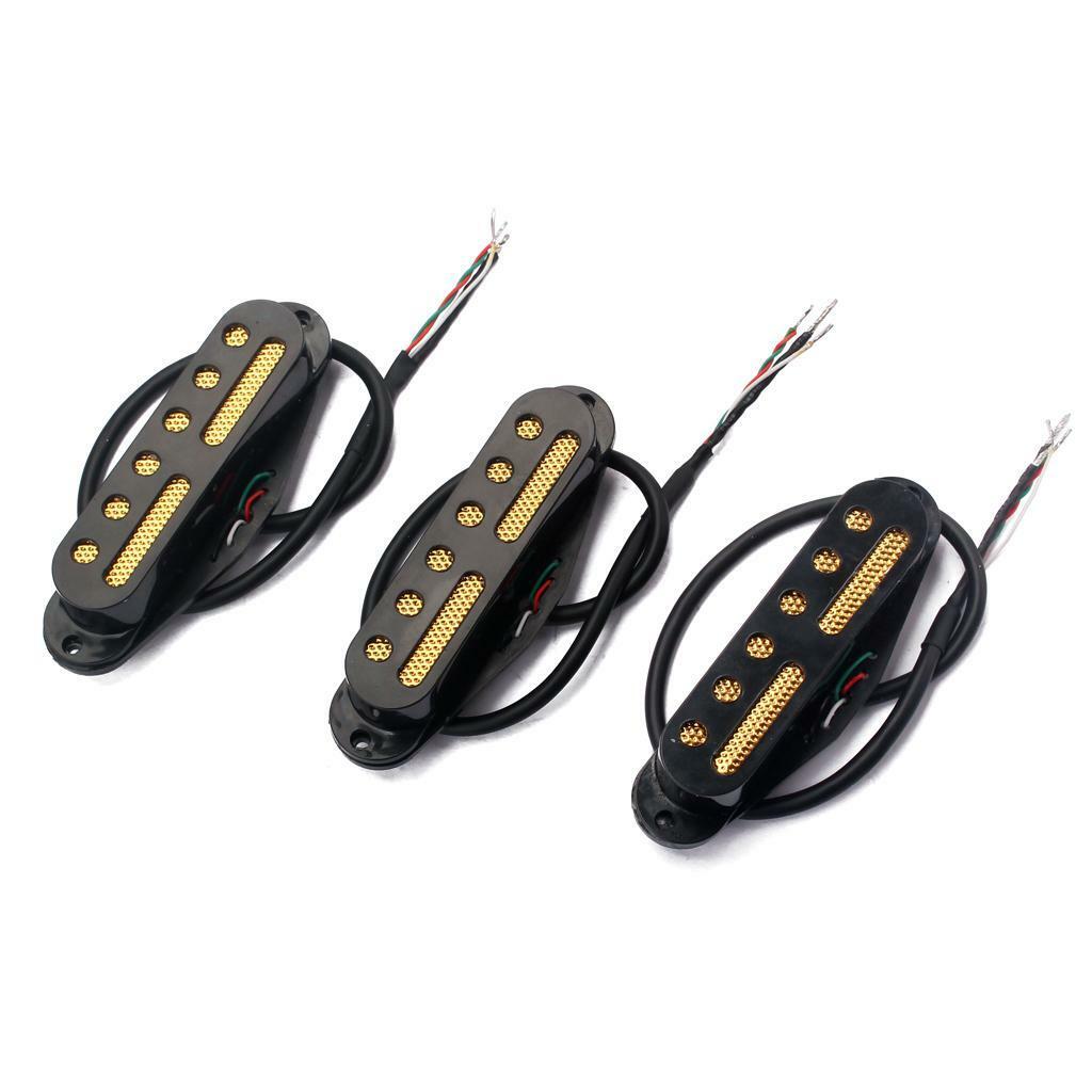 3x Hand Wound Single Coil Pickups Set for ST SQ Electric Guitar Replacements