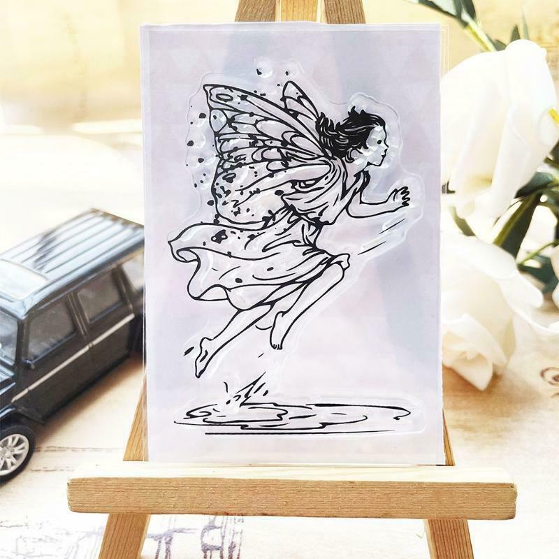 Rainy Fairy Silicone Clear Seal Stamp DIY Scrapbooking Embossing Photo Album