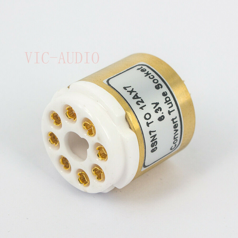 1PC 6SN7 to 12AU7 ECC83(6.3V) Electron Tube Socket Adapter Socket Converter DIY