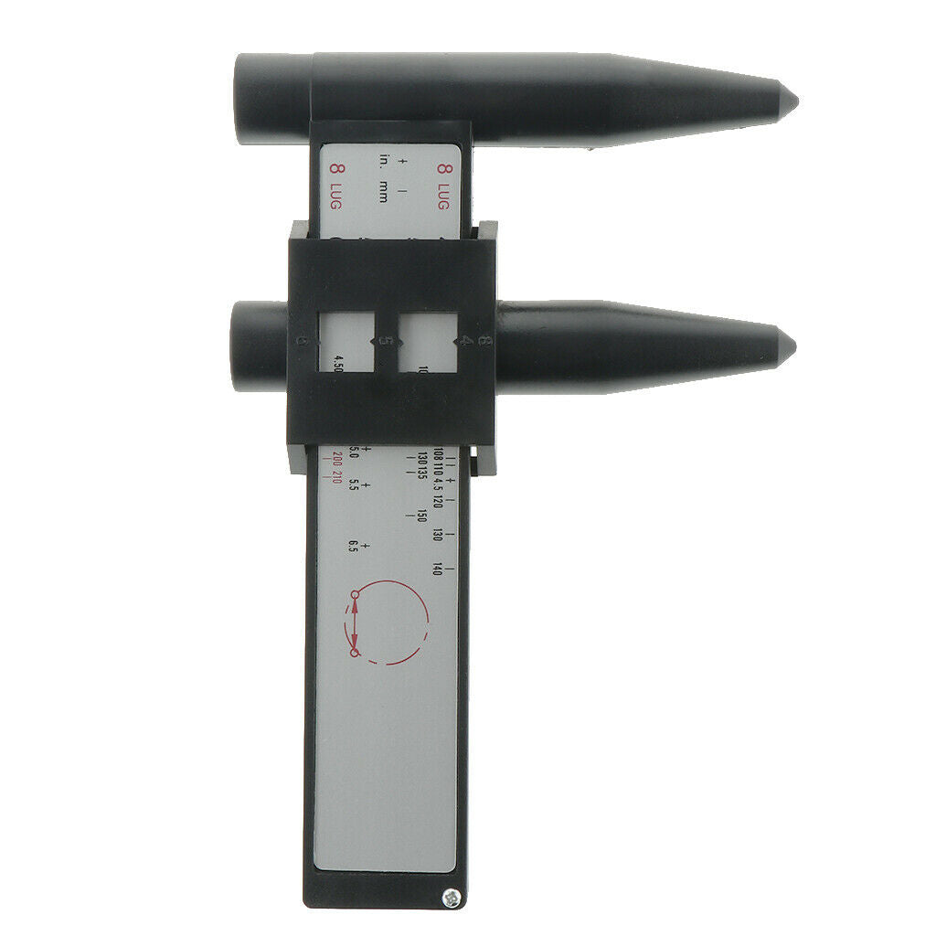 Wheel Rim  Pattern Measure Gauge Tool Common 4 5 6 8 Lug Car PCD Ruler