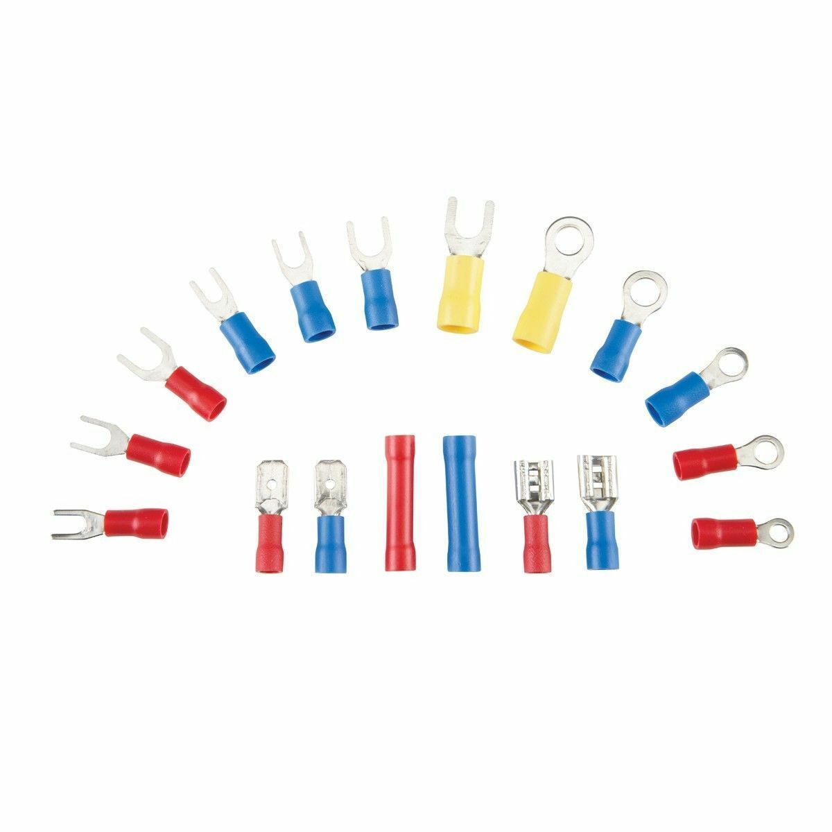 200Pcs Assorted Insulated Crimp Terminals Set Electrical Wiring Connectors Kit