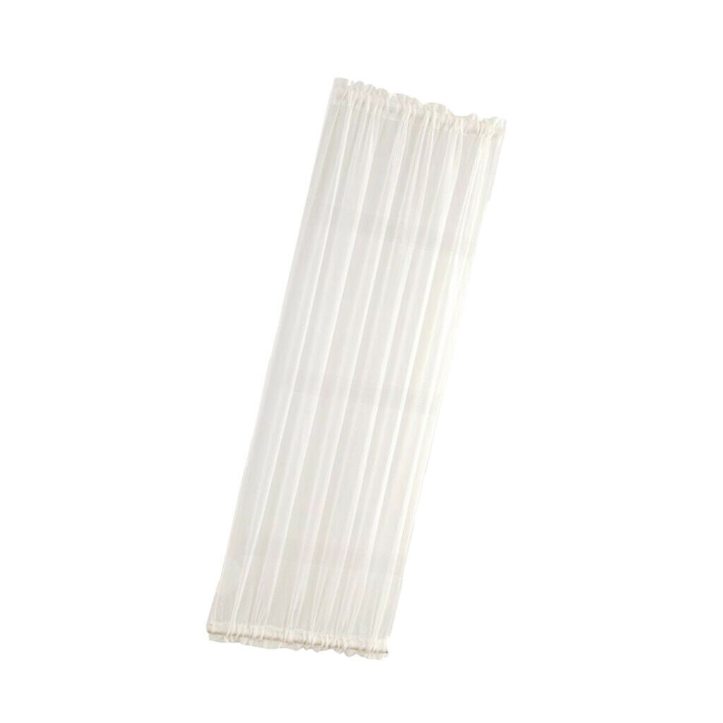 French Door Curtains Blackout Patio Door/Glass Curtain Panel White 64x183cm