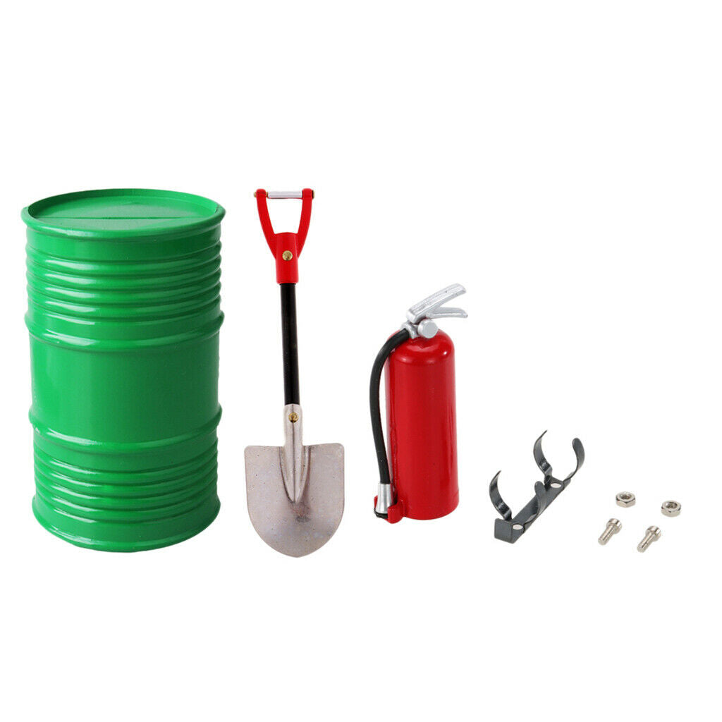 1:10 RC Shovel Oil Tank Fire Extinguisher for D90 RC4WD RC Crawler Car Tool