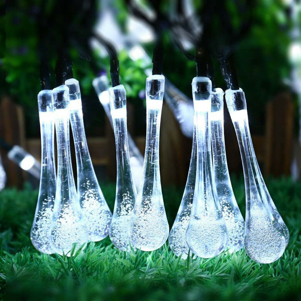 Solar LED String Fariy Light Christmas Festive Decors IP44Waterproof White