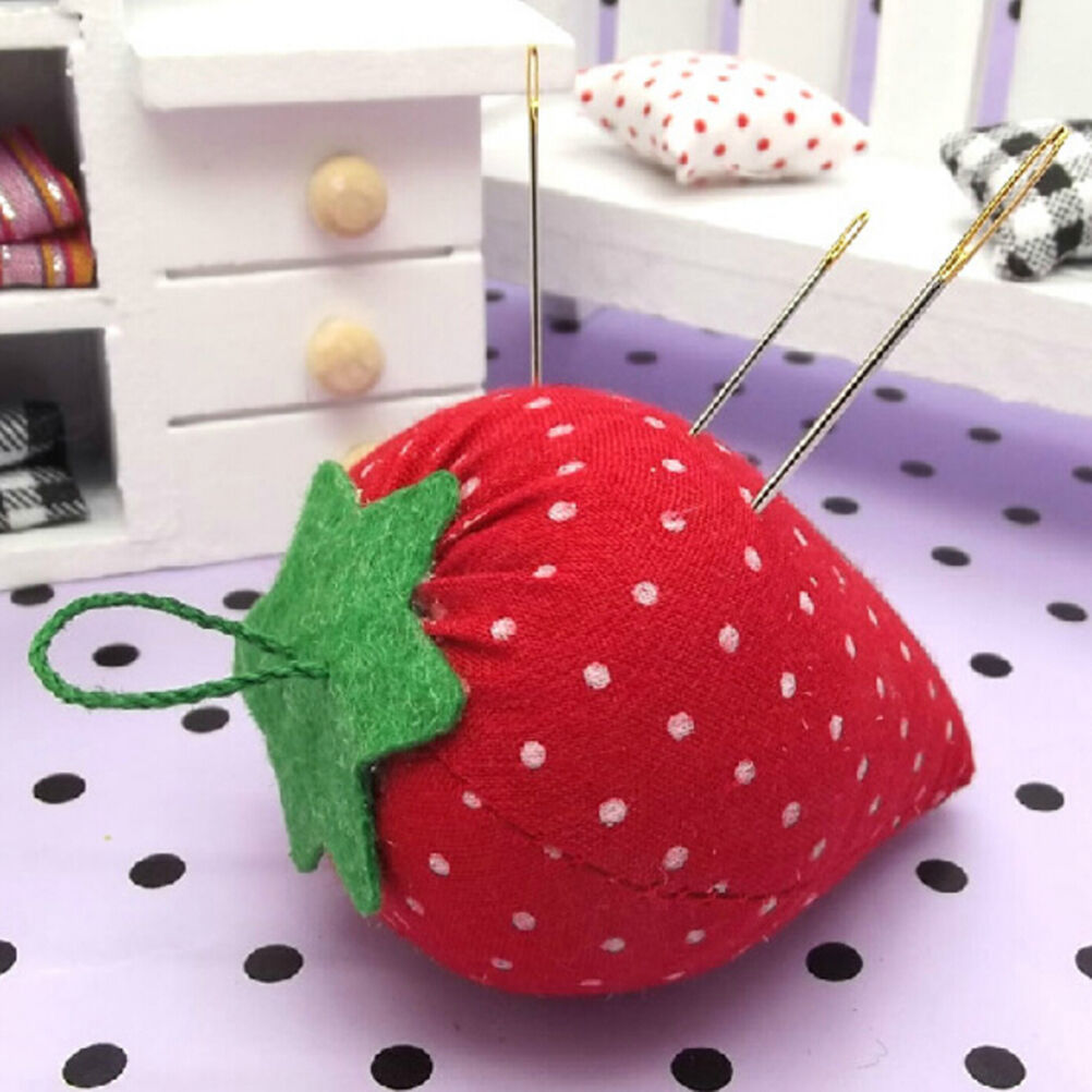 Strawberry Style Pin Cushion Pillow Needles Holder Sewing Craft Kit 6c.l8