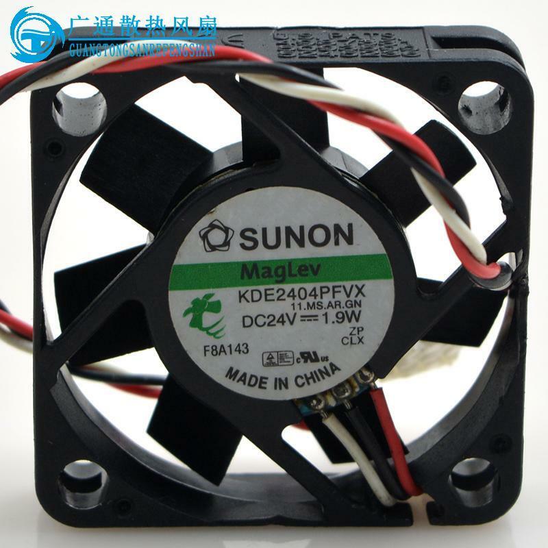1pc SUNON KDE2404PFVX 24V 1.9W Cooling Fan 3 Pins 40*40*10mm