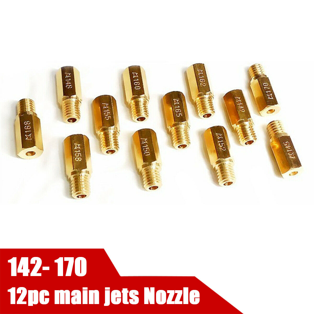 12pc Carburetor main injectors Nozzle  142-170 For PWK FCR OKO KOSO