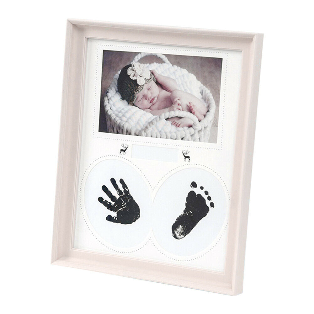 Newborn Baby Ink Pad Wall Pictures Bedroom Home Decor PVC Handprint Photo Frame