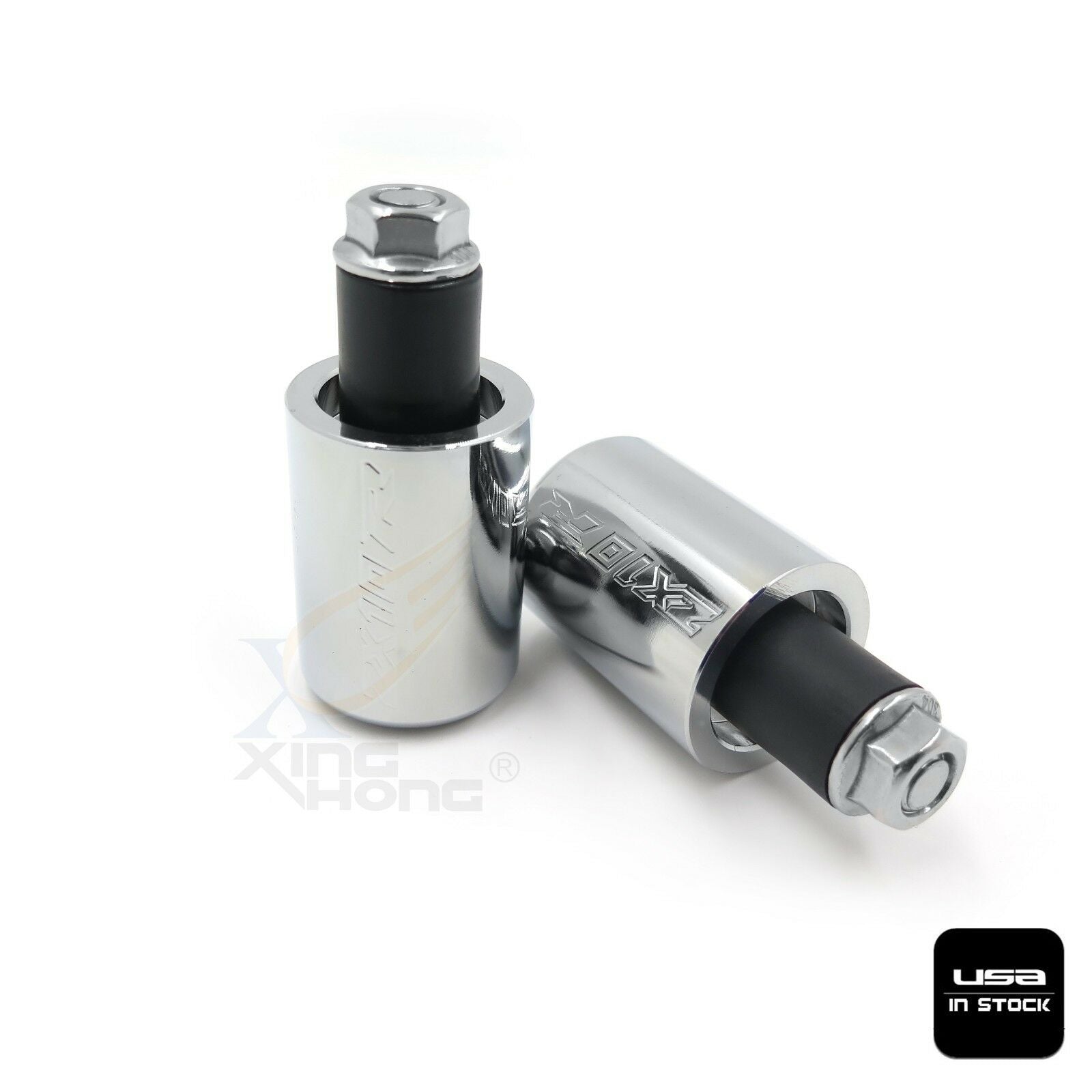 Chrome Bar End Slider Kit Rubber for Kawasaki Ninja ZX6R 95-12 ZX6RR 03-12