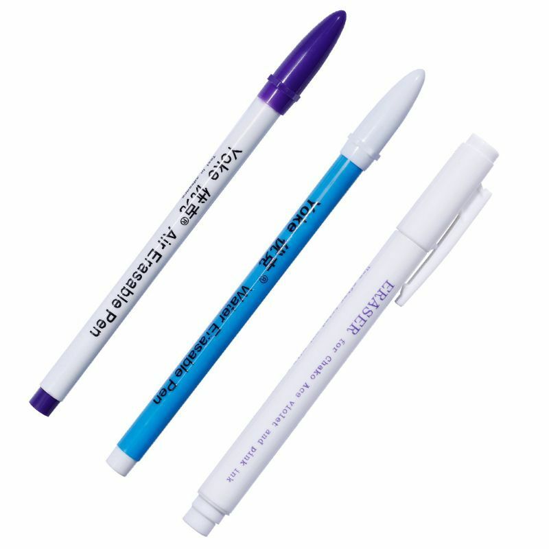 3pcs Air Water Soluble Erasable Fabric Marker Pen Textile Ink Auto-Vanishing
