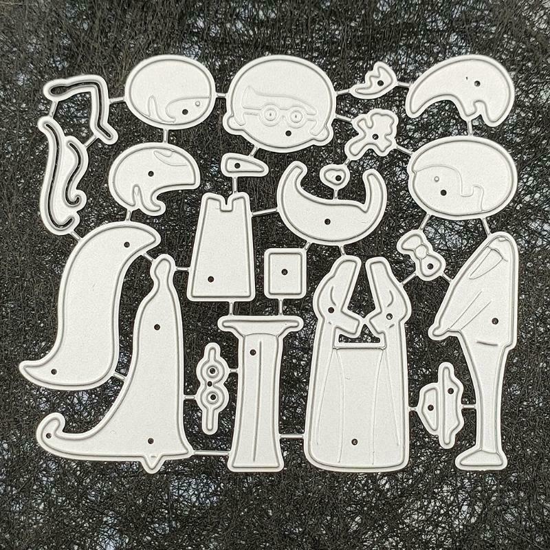 Wedding Couple Carbon Steel Cutting Dies DIY Scrapbooking Photo Album Embossing