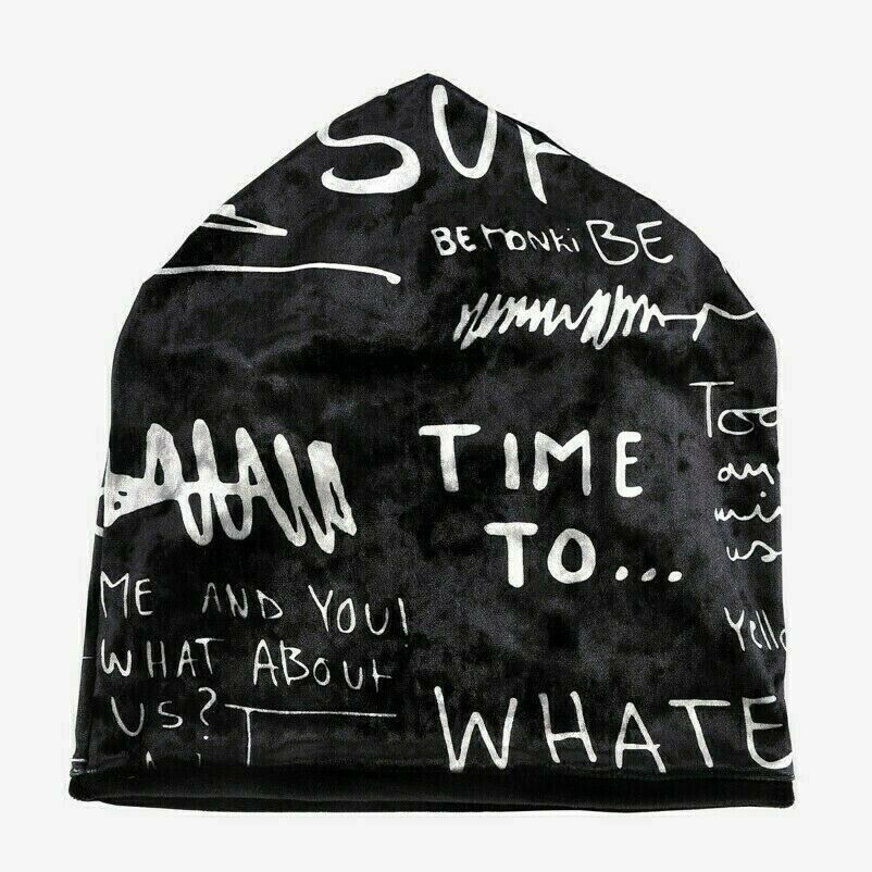 Men Women Beanie Velvet Hat Ski Cap Baggy Multi-Use Neck Scarf Stretch Warm NR9