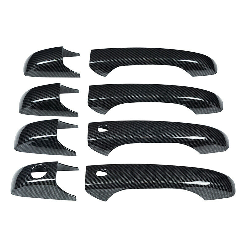 Exterior Door Handle Cover Trim Carbon Fiber For Jeep Grand Cherokee Patriot