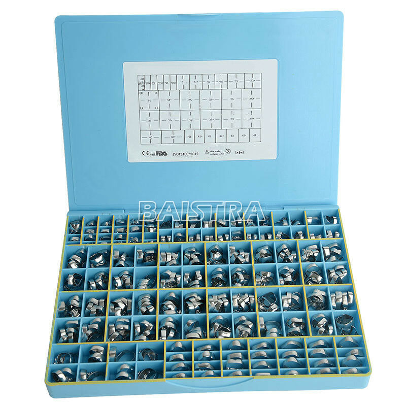 340PCS Dental Orthodontic Buccal Tubes Bands 1st Molar Sgl Roth .022 Welded Conv