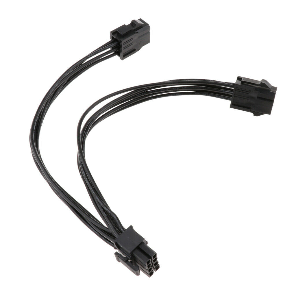 6 Pin To  PCIE Graphics Card Power Supply Extension Cable - 18awg 20cm
