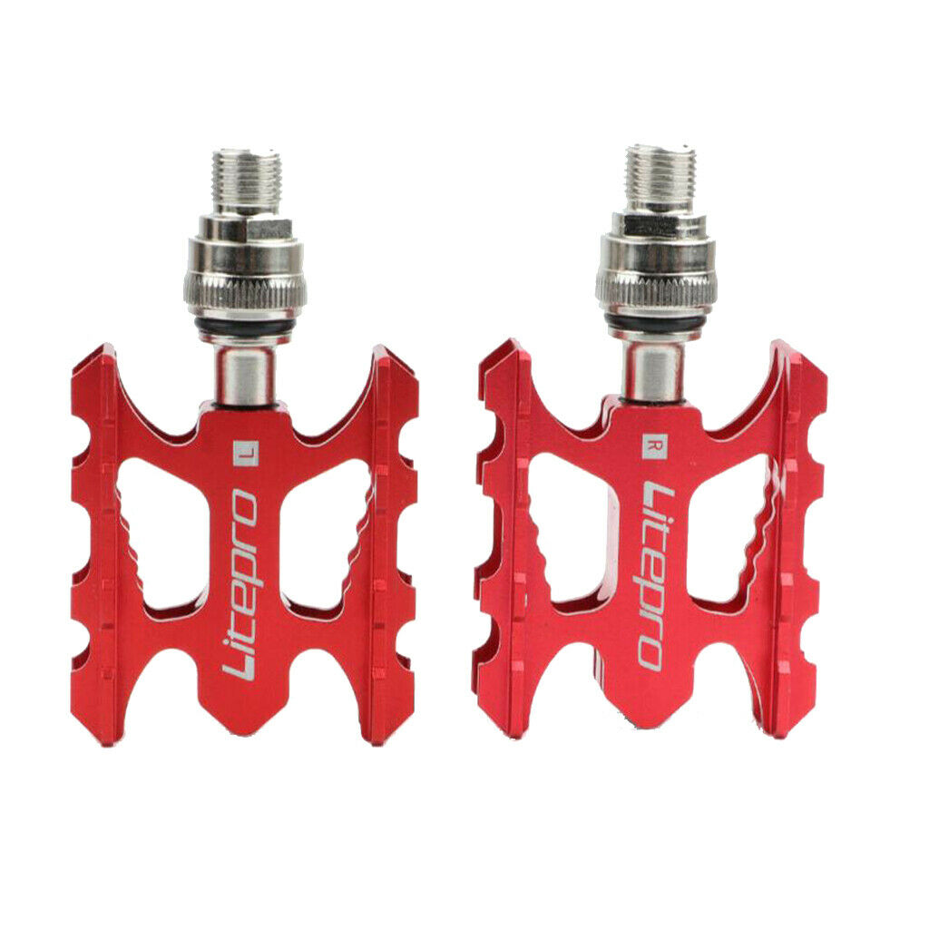 Bike Pedals, Sealed Bearing Cycling Bicycle Road Bike Pedals Red