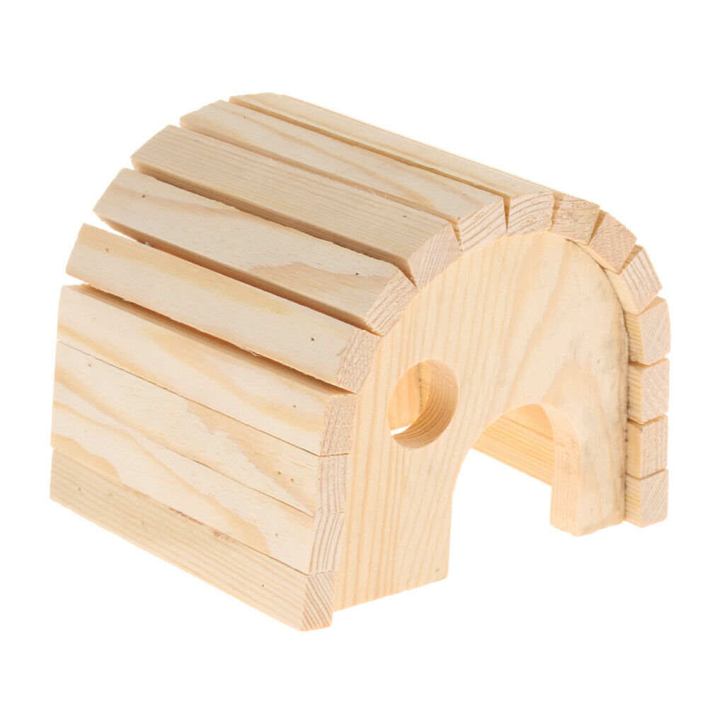 Hamster House Small Animals Hideout, Pet Mini Hut,Hamster Cages, Wood Hamster