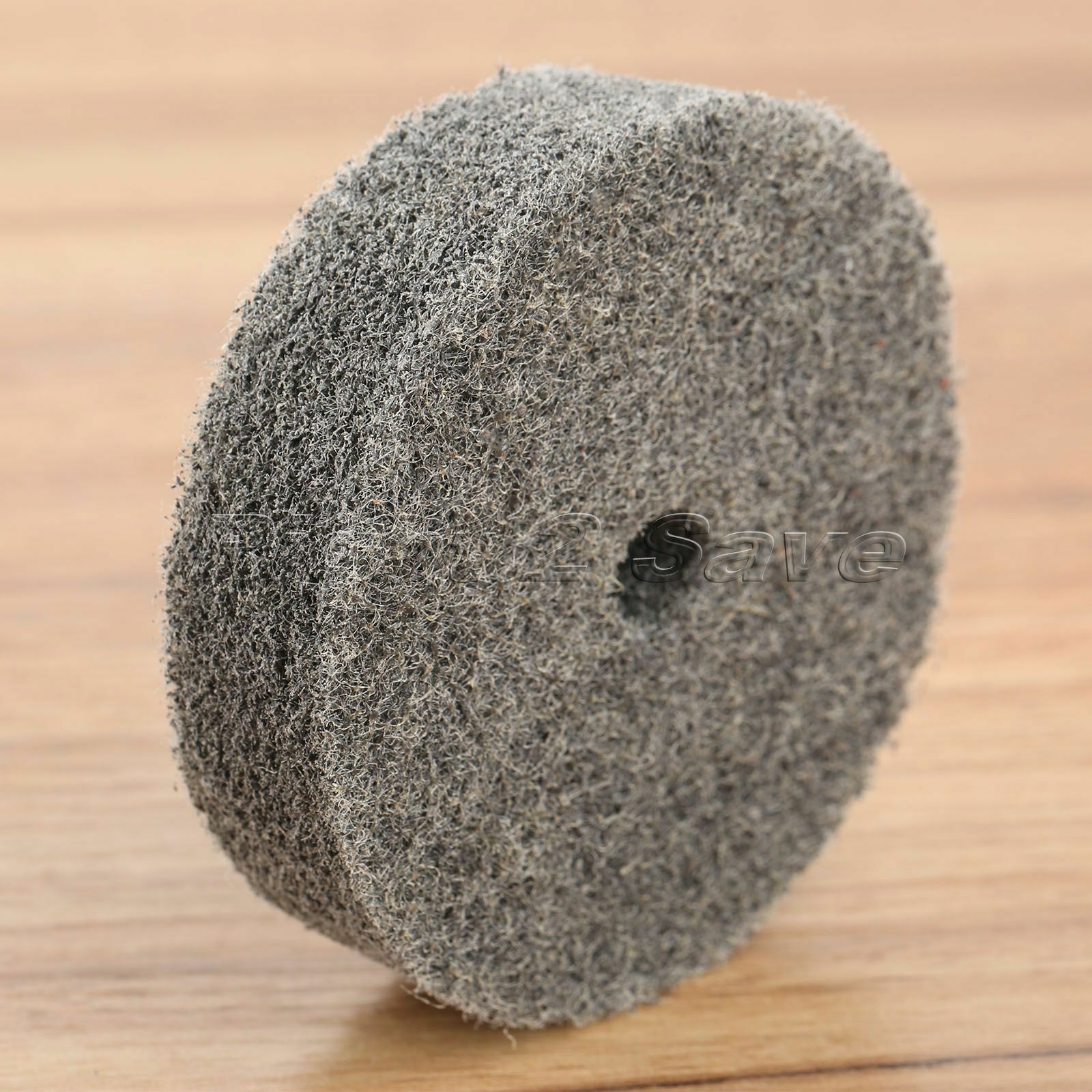 3" 75mm Gray Fiber Round Polishing Polisher Buffing Pad Mop Wheel For Rotary