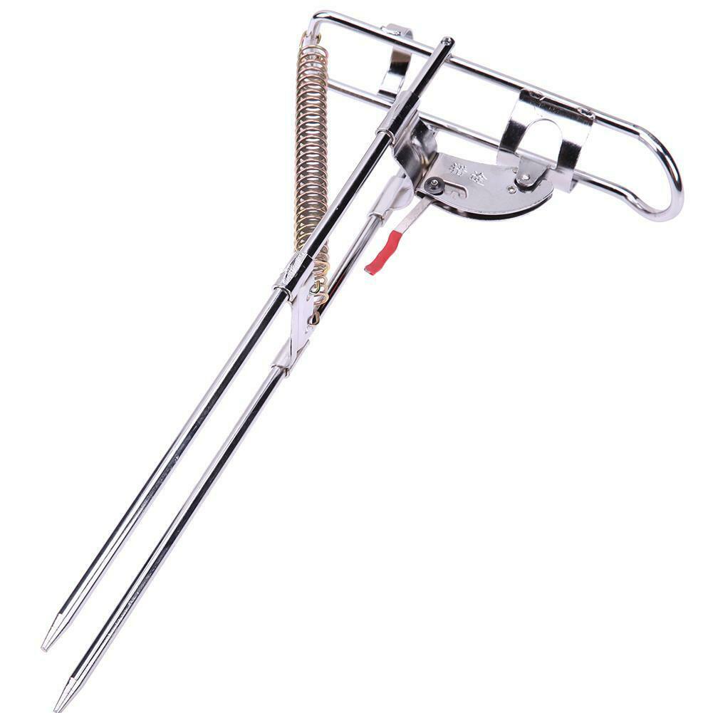 Stainless Steel Automatic Dual Trigger Spring Type Fishing Rod Holder @