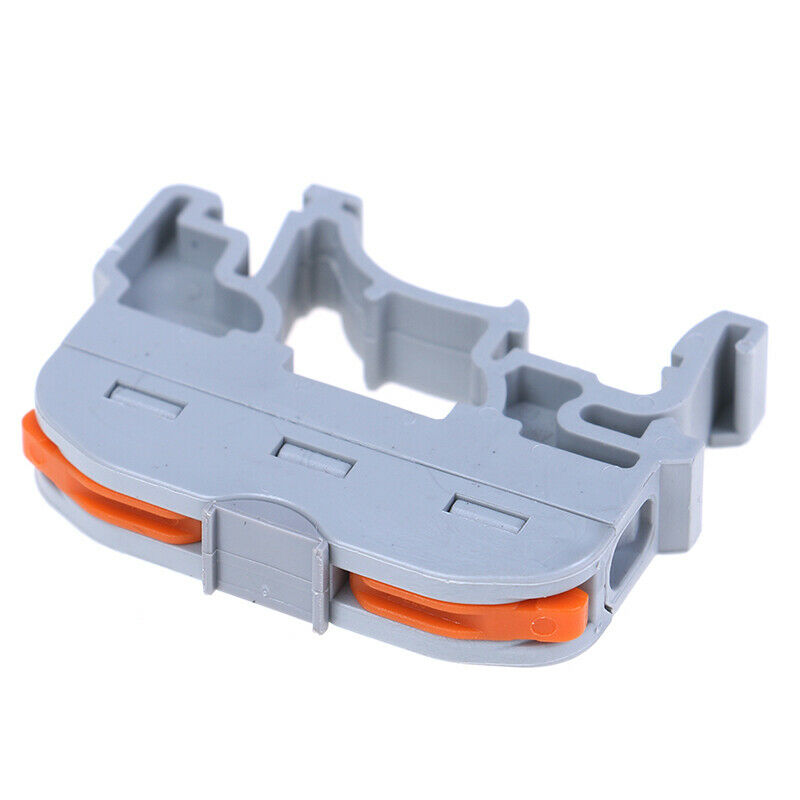 10set LAS--211 1 Pin Din Rail Compact Cable Wiring Connector Terminal Bl GwY1