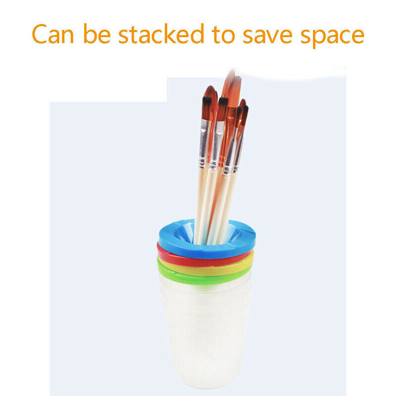 Anti-leakage DIY Children Washing Cup writing brush Cup Paint Cup Random Co JD