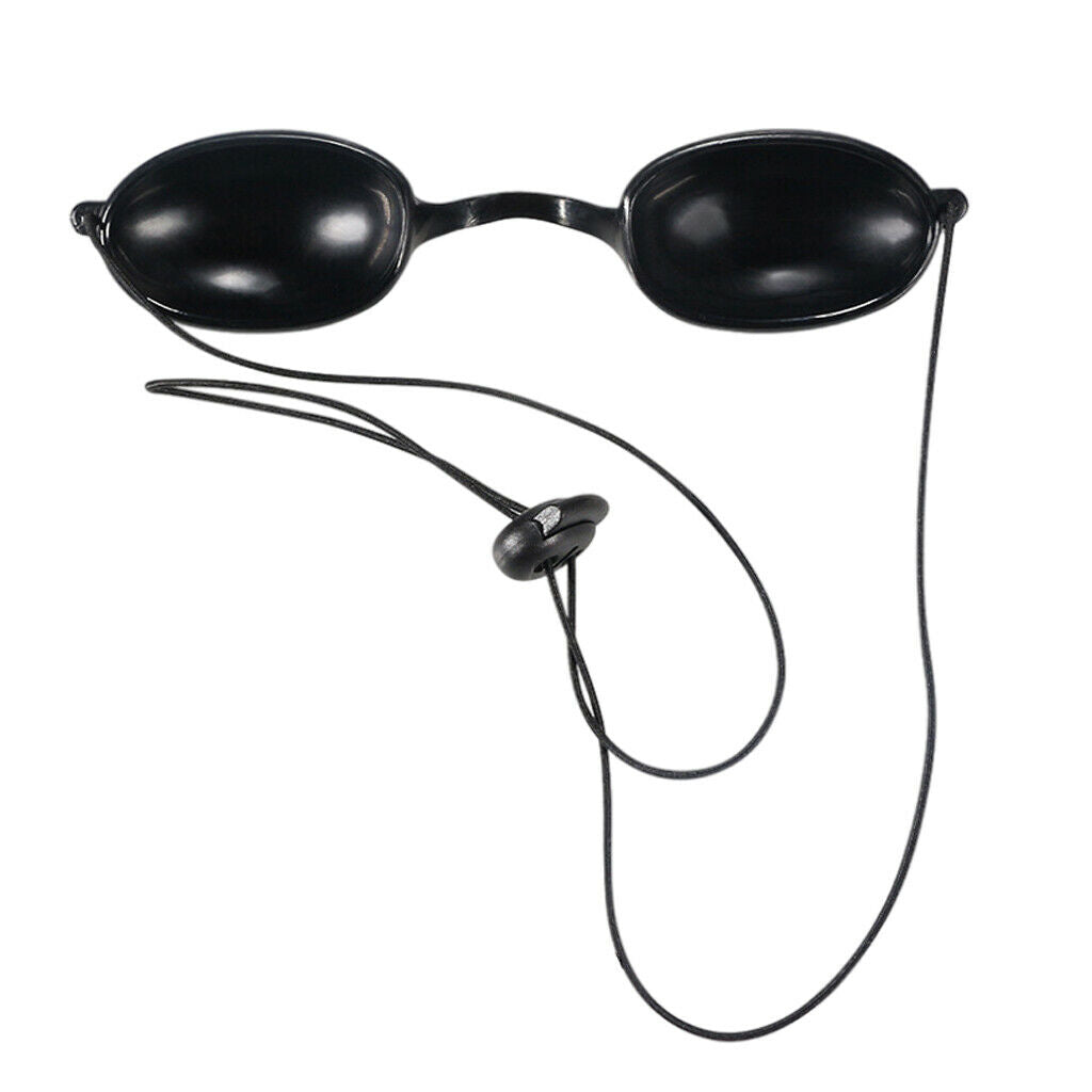 Flex Soft Tanning Bed Goggles Eye Protection UV Glasses Eyeshields Black TPU