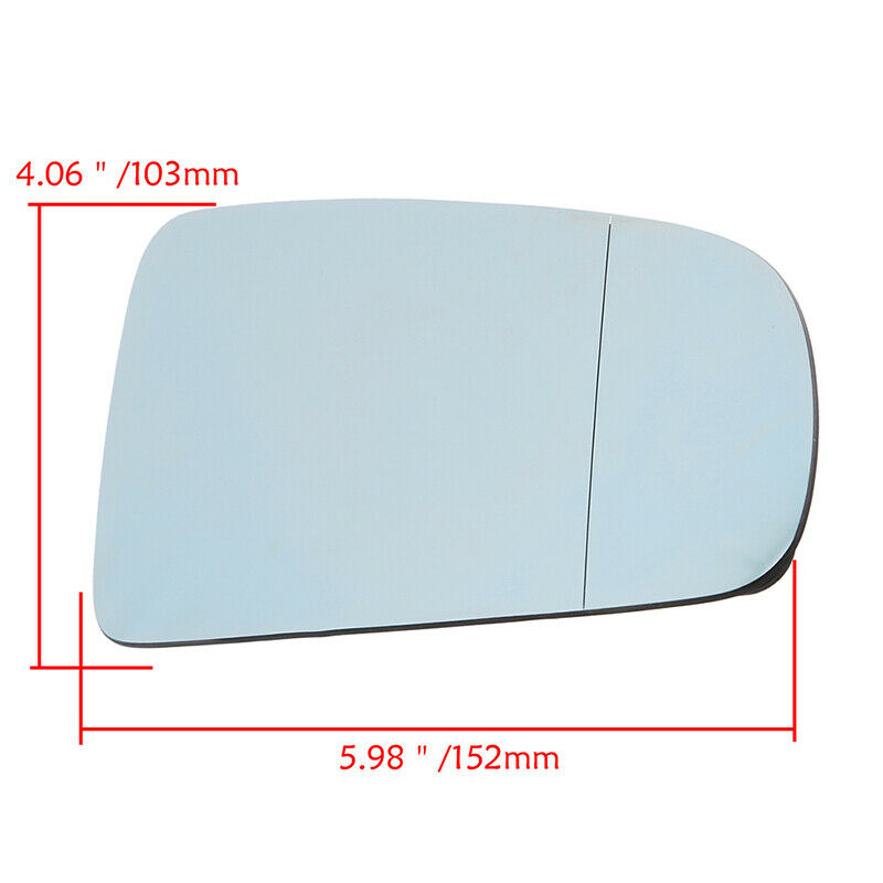Front Right Passenger Side Mirror Glass w/ Backing Heated Fit Audi A3 8P 05-08