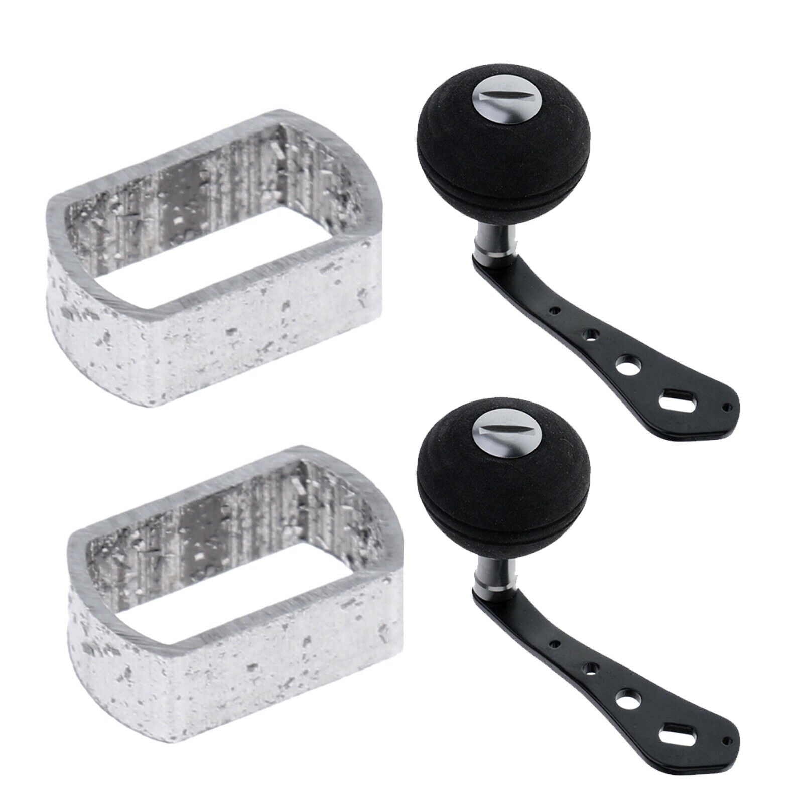 2Pcs Alloy Power Fishing Reel Handle Replacement Reel Handle Parts for Tools