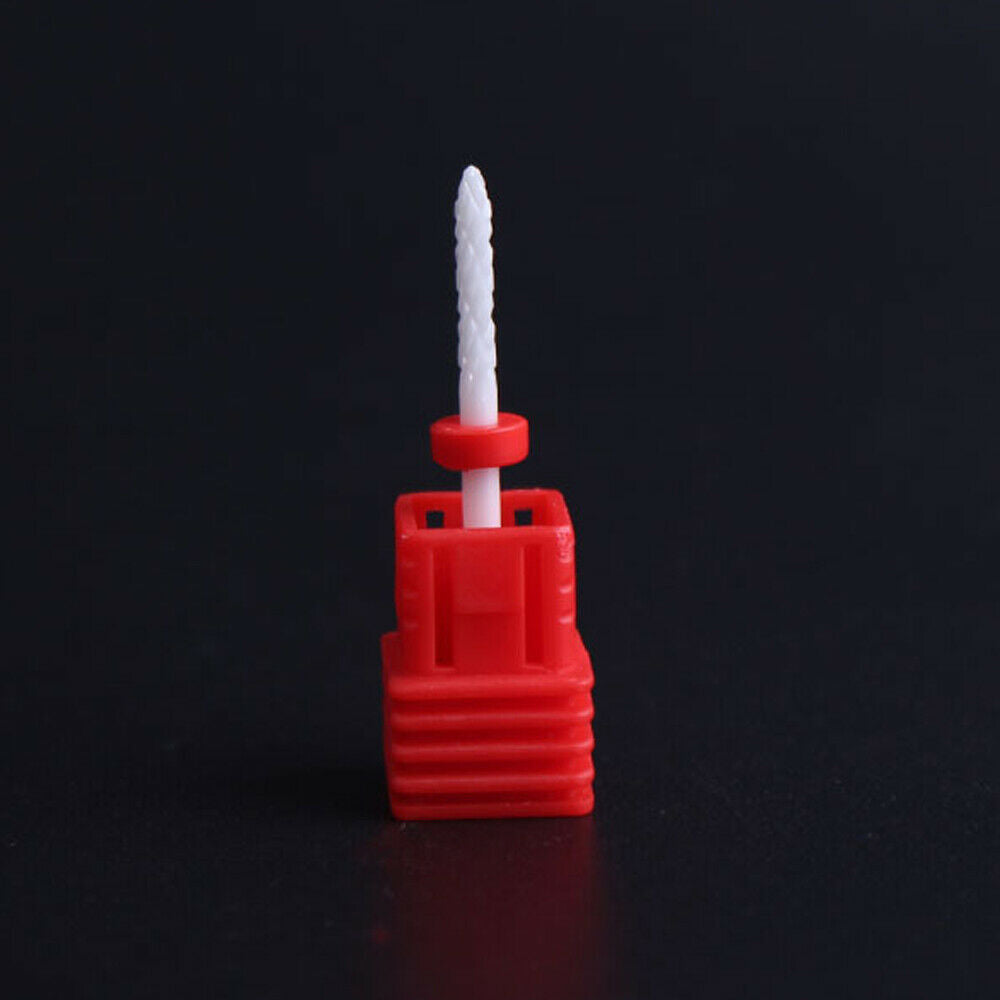 5x Nail Drill Bit Ceramic Manicure Set Pedicure Art Tool Electric File Head Gel