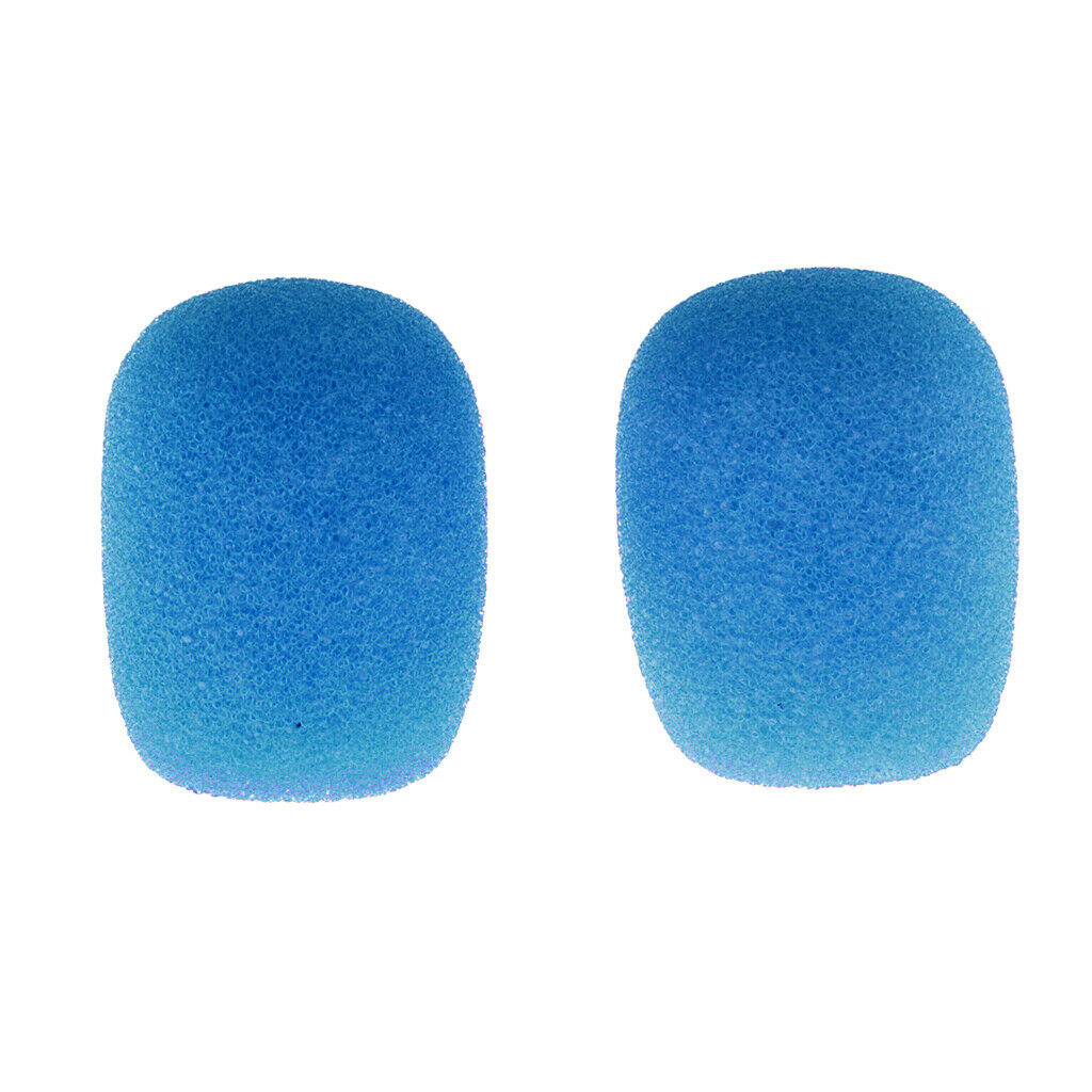 Mini Microphone Sponge Cover Windscreen Pack Of 20pcs - Blue Mic Covers