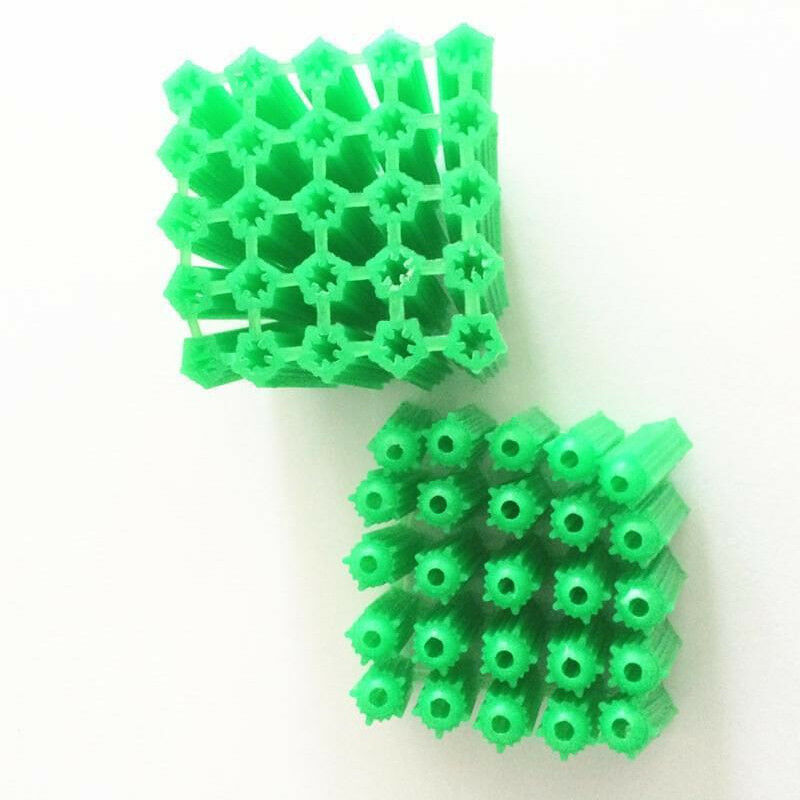 20PCS 6mm x 25mm Green Plastic Wall Plugs Fixing Anchor Plug for Masonry Screw M