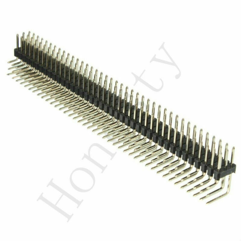 90 Degree 2.54mm 3x40P Male Pins Three Row Right Angle Pin Header Connector