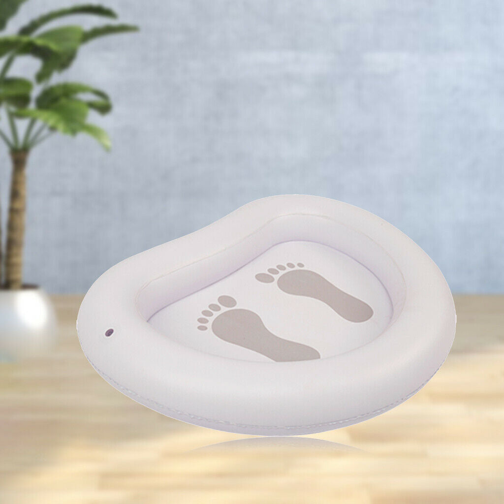 Pool Foot Bath Inflatable Portable Spa Foot Tray Summer Anti-Skid Foot Basin