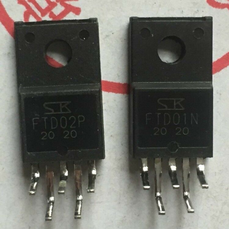 1pairs (2PCS) Transistor SANKEN(SK) TO-220FP-5 FTD01N/FTD02P FTD01/FTD02