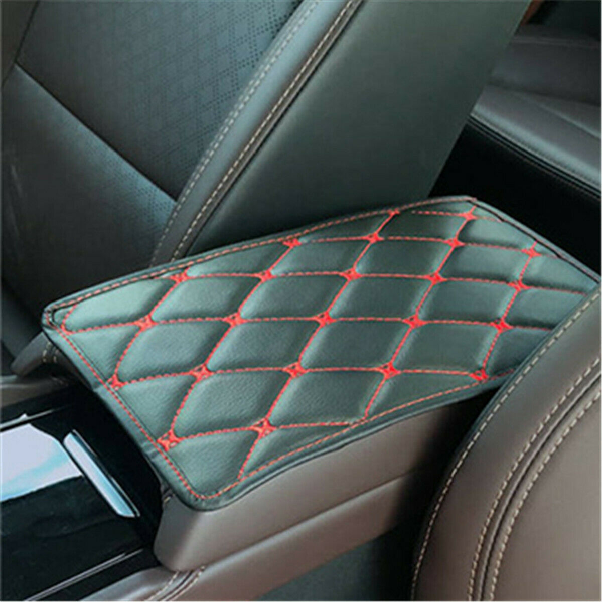 Car Armrest Pad Cover Center Console Box PU Leather Mat Cushion Auto Accessories