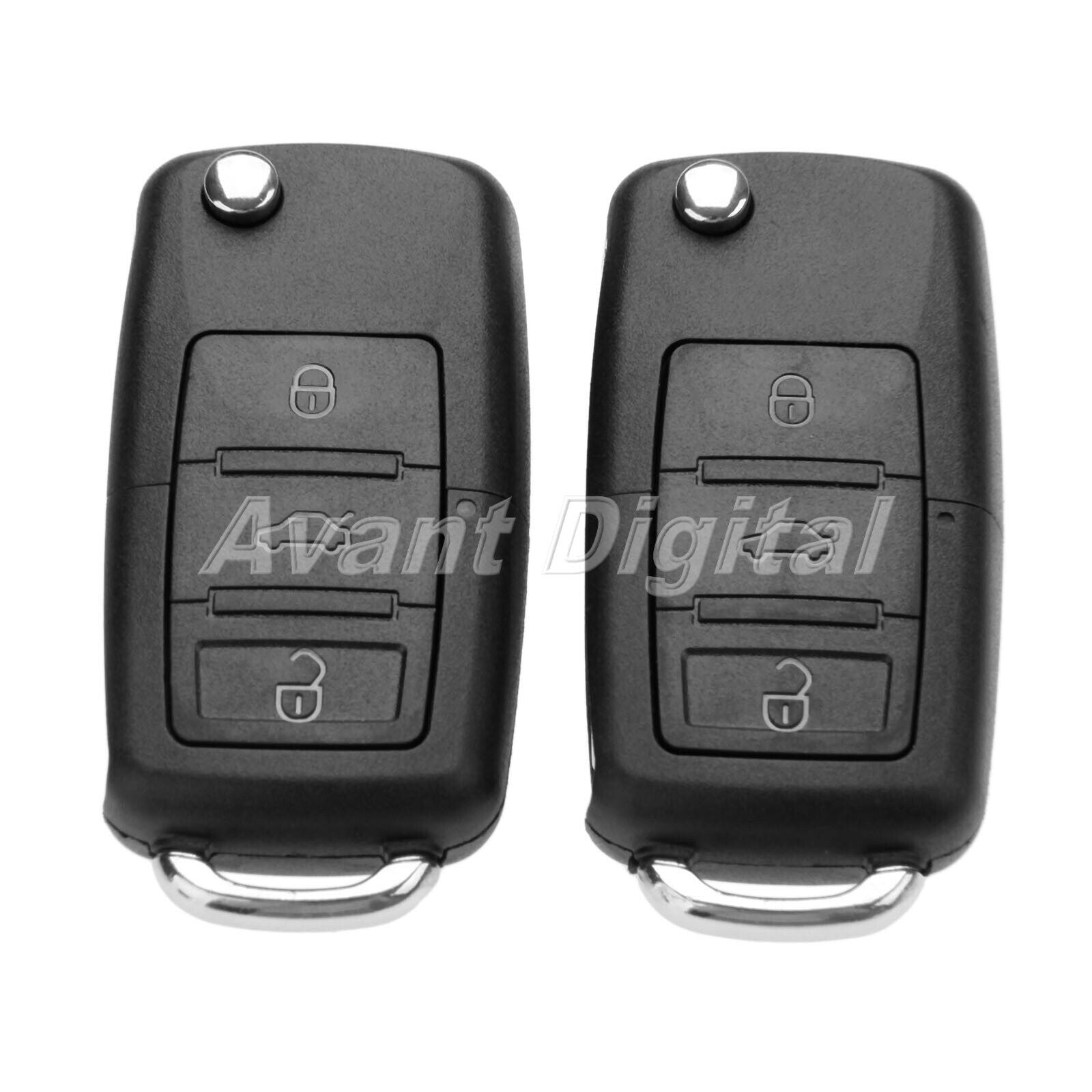 2Pcs Remote Key 3 Buttons 434MHz ID48 Chip 1J0959753DA Fit For 2003-2005  Bora