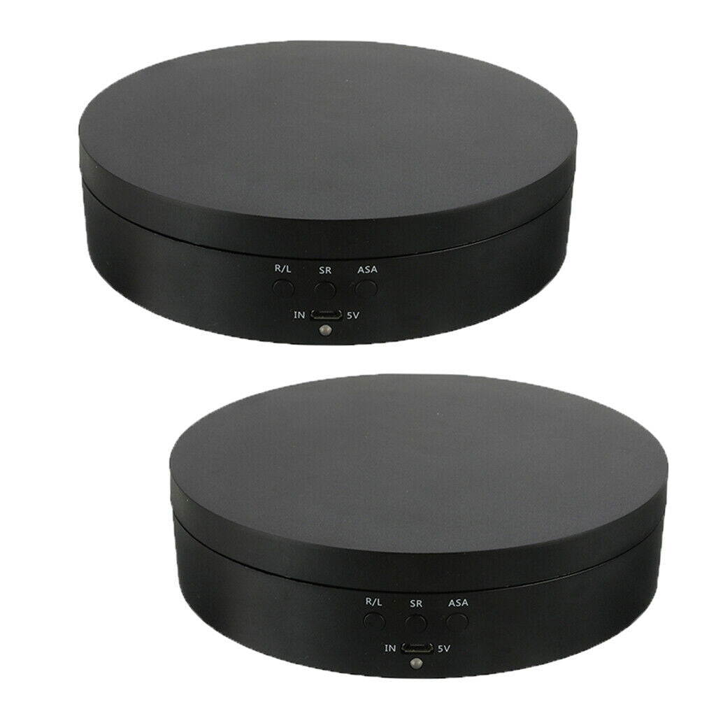 2 Pieces Plastic Rotating Display Stand Speed Adjustbale Cosmetics Holder