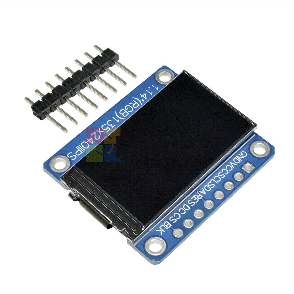 1.14 Inch Color IPS TFT LCD Display Screen Board for ST7789 8Pin 4 Wire SPI Port