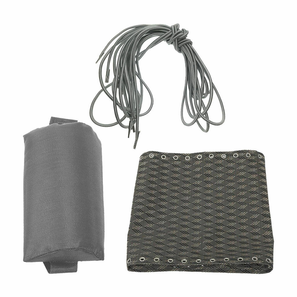 Folding Recliner Cloth + Headrest + Laces Set for Outdoor Garden Lounger