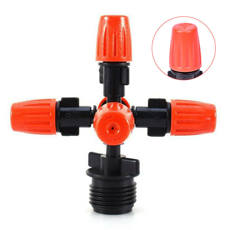 Garden Sprinkler Irrigation Mist Fog 5-head Nozzle Spray 1/2 " Mounting Ad.l8