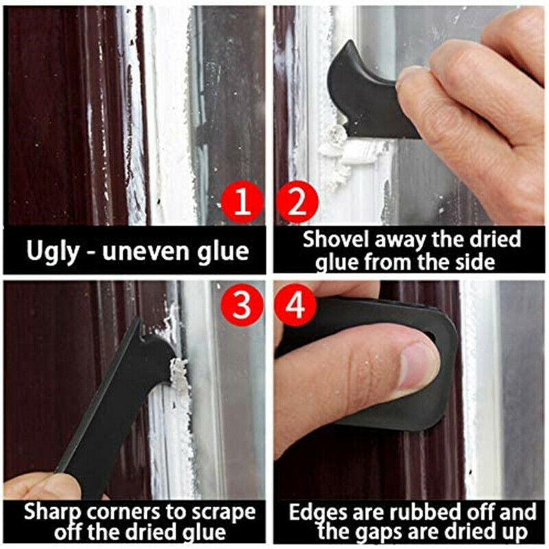 10PC Silicone Scraper Caulking Grouting Sealant Finishing Clean Remover Tool  TL